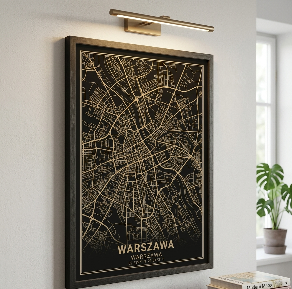 Plakat Mapa Miasta – Złota i Srebrna Edycja Premium